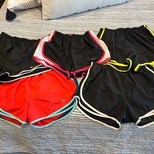 Five pair of Nike Dri-fit shorts